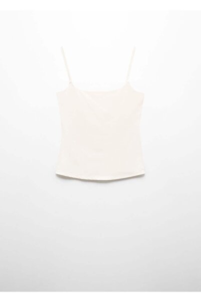 MANGO Woman Κρεμαστή μπλούζα με χαμηλό γιακά