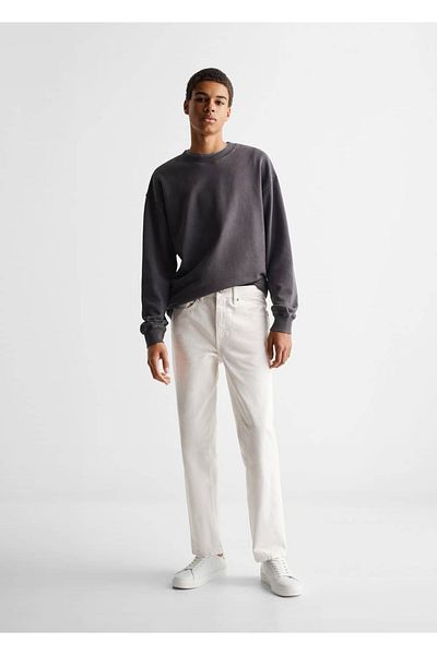 Mango Teen Βαμβακερό παντελόνι Regular Fit