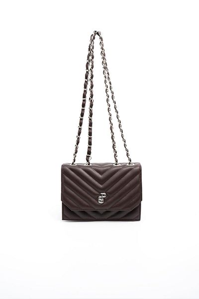 Silver Polo Brown Sp1150 Women's Crossbody Bag