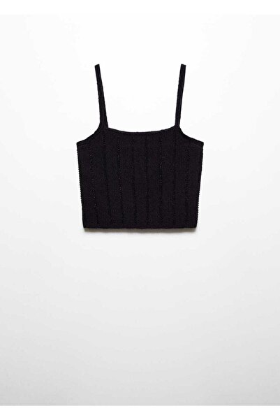 MANGO Woman Flitrová pletená halenka