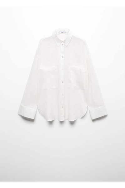 MANGO Woman Ramie ing zsebekkel