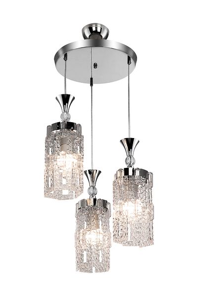 AG LightDesign White Crystal Pendant Lamp Chandelier Living Room Kitchen Corridor Bedroom Lamp