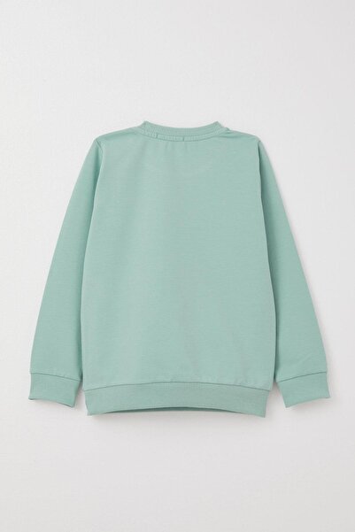 Breeze 9-3 Years Old Baby Boy Tracksuit Set - Water Green Scooter Riding Printed