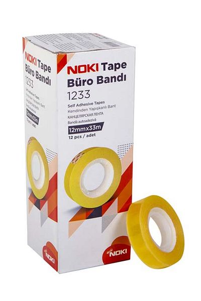 Noki 12X33 Model Office Tape - Pack of 12