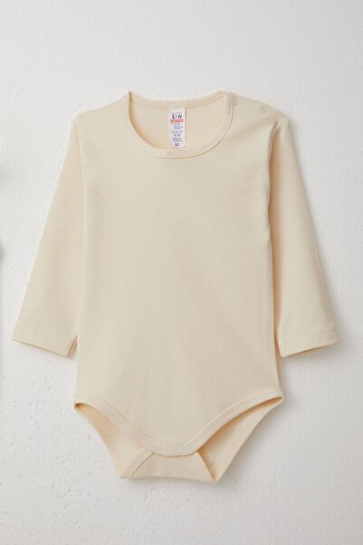 Breeze 3-Piece Set with Bodysuit for Baby Boy - Cute, Embroidered Hood, Beige, 4 Months-1 Years