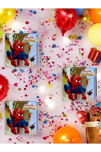 VibeHome 16 χαρτοπετσέτες με θέμα το Spider-Man - για πάρτι γενεθλίων και διασκεδαστικές εκδηλώσεις