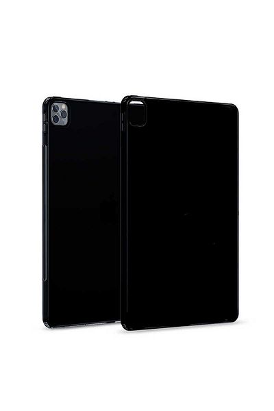HTstore 2020 Pro 12.9 iPad - الجيل الرابع، تابلت Zore، غطاء سيليكون فائق، أسود