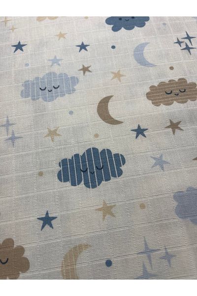 zeinapp Multi-Purpose Single Layer Printed Muslin Fabric 100X170 cm