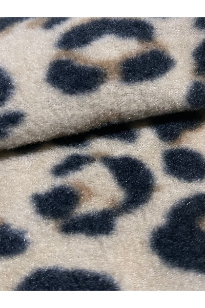 zeinapp Non-Pilling Animal Leopard Snake Patterned Fleece Fabric 100X180 cm