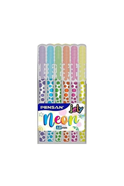 Pensan 2801KRŞ 6-LI JELY NEON JEL KALEM