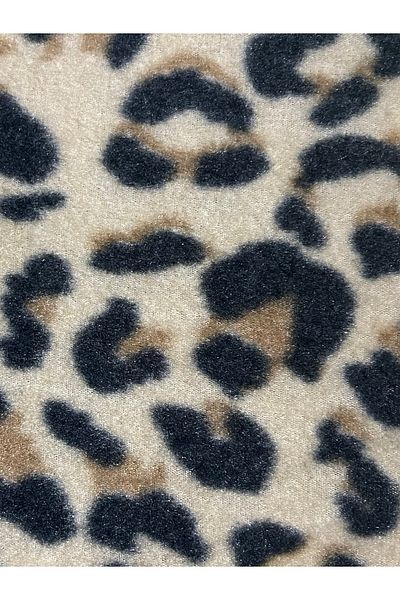 zeinapp Non-Pilling Animal Leopard Snake Patterned Fleece Fabric 100X180 cm