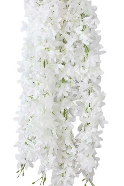 YASİMA Dolgun Yapraklı Sarkan Akasya Çiçeği Yapay Kumaş Çiçek 4 Dal 1 Demet Sap Dahil 80 Cm-9