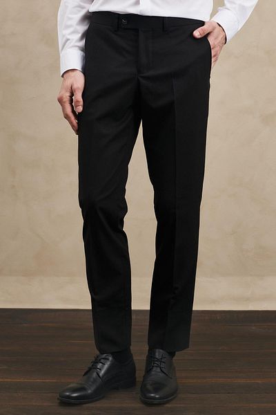 Altınyıldız Extra Slim Fit Slim Fit Swallow Collar Black Suit 4a3010000064