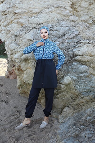 new ats Μαγιό Cemre 3 τεμαχίων Hijab με ρυθμιζόμενη ελαστική μέση