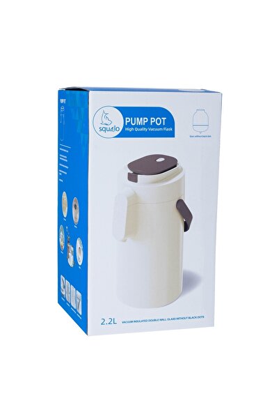 SQUALO Thermos for tea and coffee pressure, size 2.2 liters