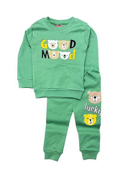 Juniorcocukgiyim Good Mood Printed Children's Suit