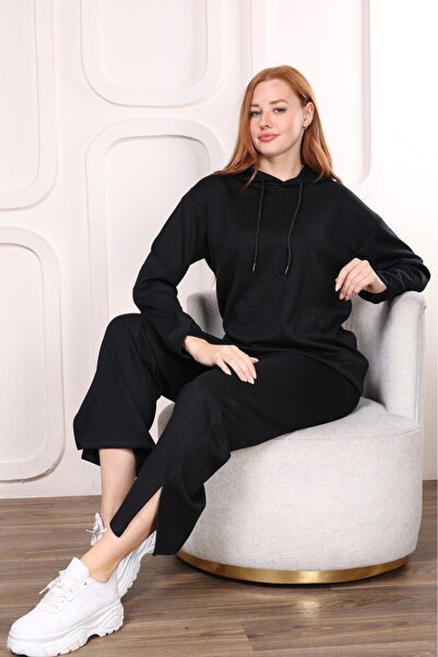 TAYHAN TESETTÜR KANGURU EŞOFMAN TAKIMI KADIN