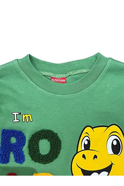 Juniorcocukgiyim Dinasour Printed Children's Set