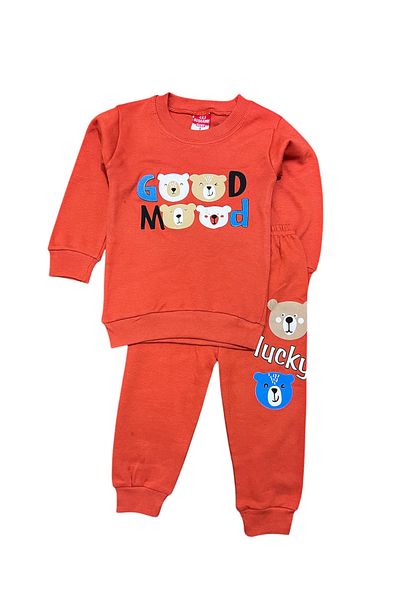 Juniorcocukgiyim Good Mood Printed Children's Suit