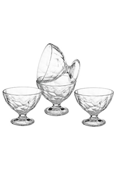 Dania A set of multi-use glass serving plates and bowls for ice cream, nuts, and fruits