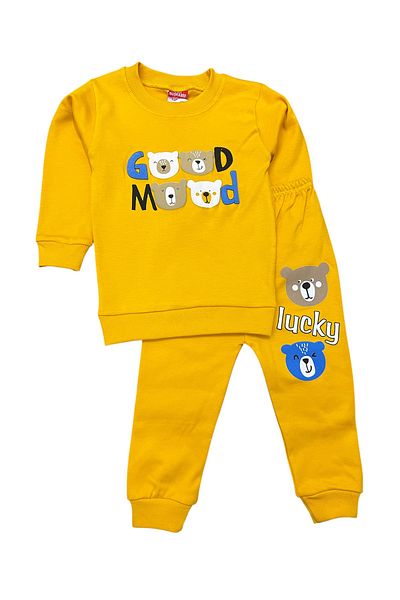Juniorcocukgiyim Good Mood Printed Children's Suit