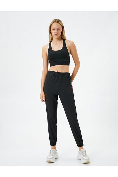 Koton Jogger Φούτερ με ελαστική μέση και πόδια, τσέπη με φερμουάρ