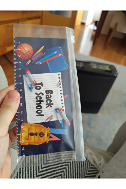 Kraftpack Şeffaf Lamineli ,fermuarlı Okul Kalemlik Cetvelli Kilitli Poşet ,tekstil Çanta 9x18 Cm -5 Adet