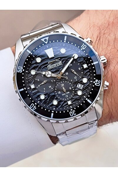 Slazenger ساعة يد رجالية وظيفية 5 ATM مقاومة للماء