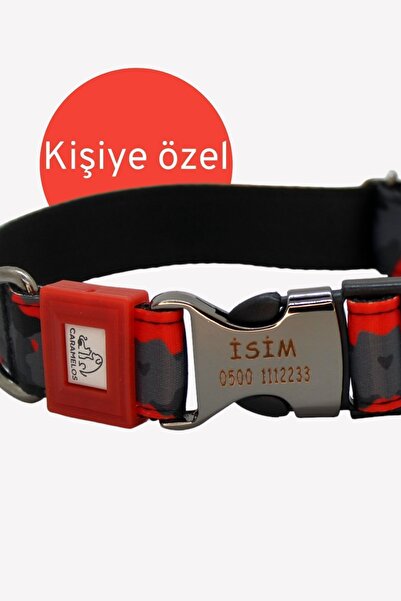 Genel Markalar İSİMLİ- KİŞİYE ÖZEL ORTA VE BÜYÜK IRK AYARLANABİLİR KÖPEK BOYUN TASMASI 2,5 CM