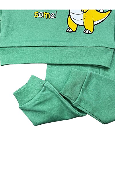 Juniorcocukgiyim Dinasour Printed Children's Set