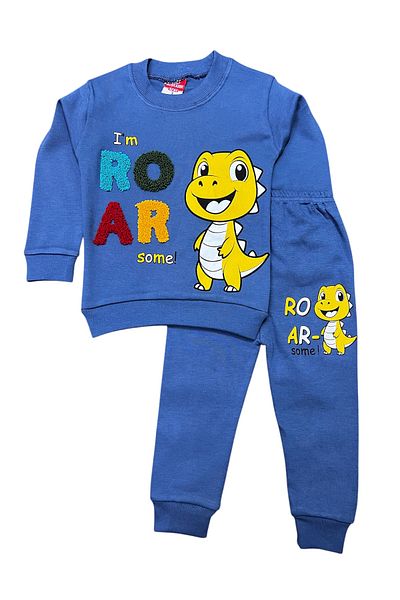 Juniorcocukgiyim Dinasour Printed Children's Set