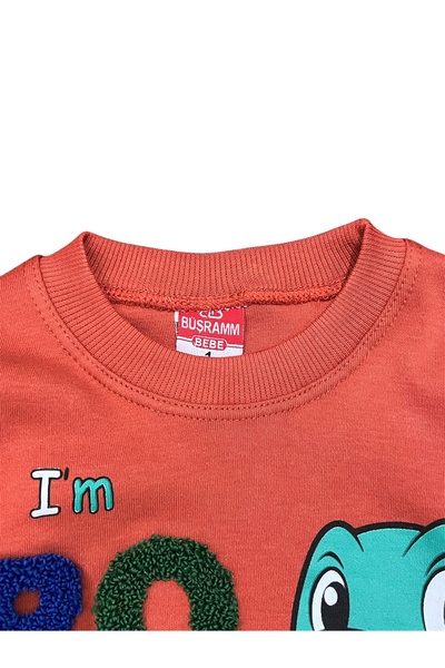 Juniorcocukgiyim Dinasour Printed Children's Set