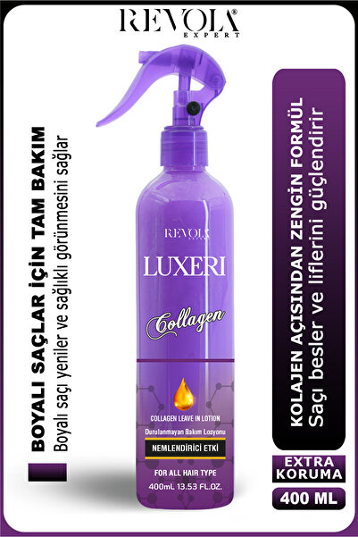 REVOLA EXPERT Boyalı Saçlar İçin Ekstra Koruma Sağlayan Durulanmayan Kolajen ...