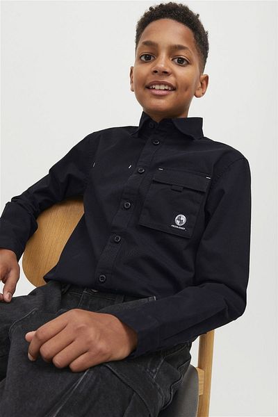Jack & Jones Cămașă pentru copii cu buzunar pe piept - Dust