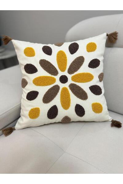 ŞENER HOME غطاء وسادة رمية مزخرف