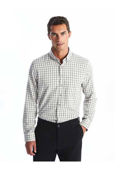 LC Waikiki Чоловічий плед з довгими рукавами Сорочка Regular Fit