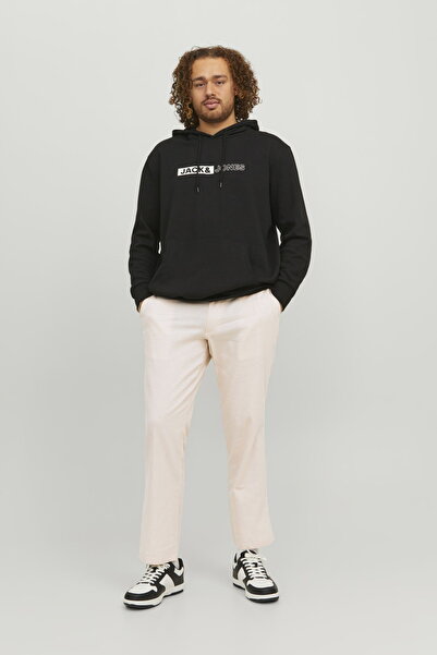 Jack & Jones Plus Size Linen Chino Trousers - Ollie