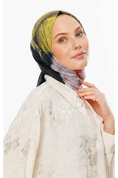 VALORSCARF Lotus Pattern Cotton Silk Shawl