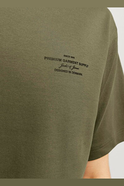 Jack & Jones Men's Chest Printed T-Shirt - Blachad