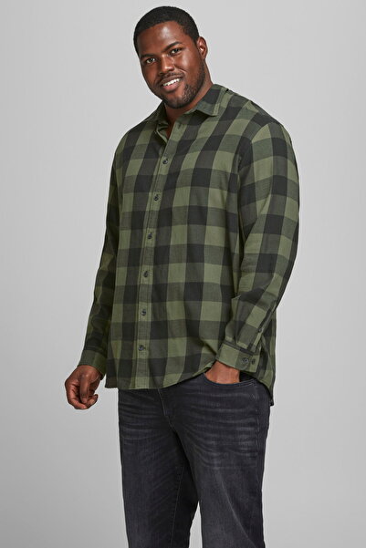 Jack & Jones Jjegıngham Twıll Shırt L/s Ps Noos