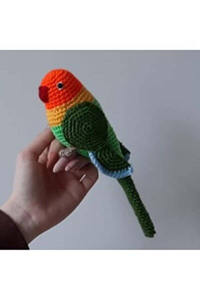 Genel Markalar Amigurumi Örgü Oyuncak Kuş Cennet Papağan Sultan