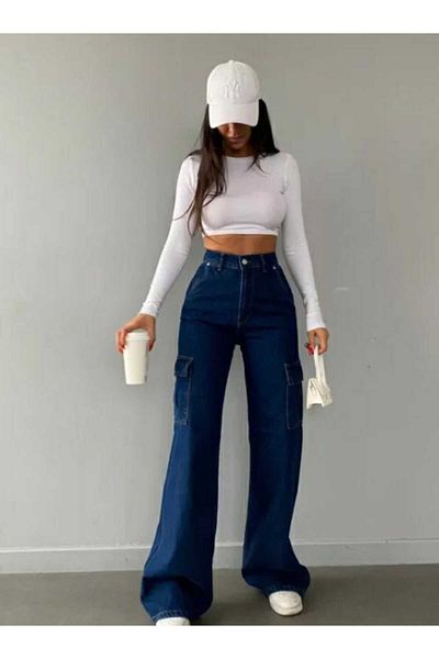 Trn JNS Seoul Power - Jans Palazzo pentru femei Lycra Black, talie înaltă și picioare largi