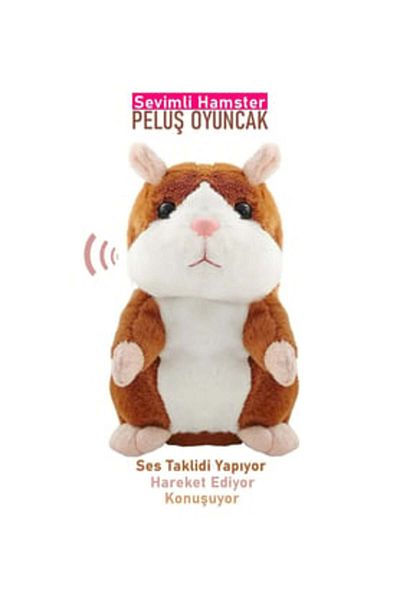 Çelik Misan Group Talking Hamster Sound Rhinestone Cute Mouse Plush Toy
