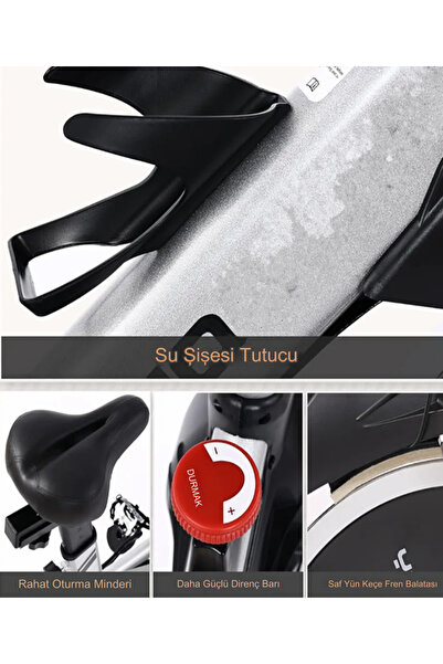 Havana PB-06 Gri Kondisyon Bisikleti Spinning Bike Ve Kondisyon Aleti