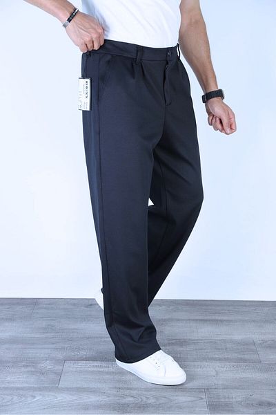 BayBayan Men's High School Size Seasonal Fabric School Pants Suitable for Daily Use