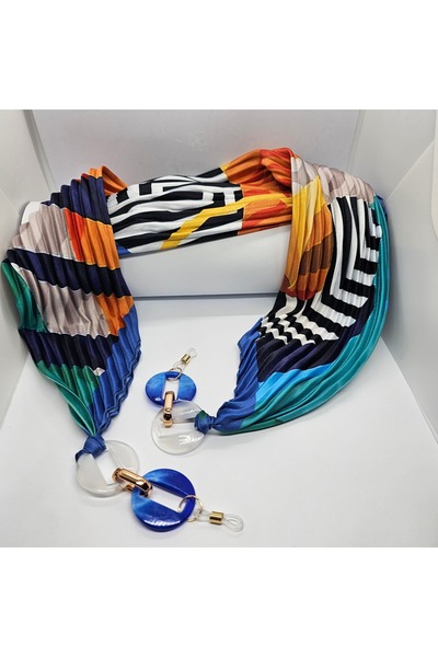 LUMAKS Stylish Eyeglass Chain with Scarf – Modern Eyeglass Strap & Elegant Accessory