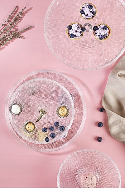 Lora Bianca Felix 5 Piece Cake/Cake/Dessert Plate Presentation Set & Serving Stand Set