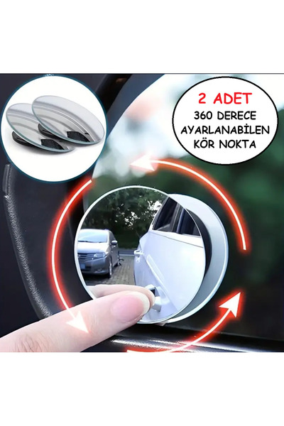 ANI OFİS KIRTASİYE A K 2 adet 360 derece ayarlanabilir araba kör nokta cam ay...