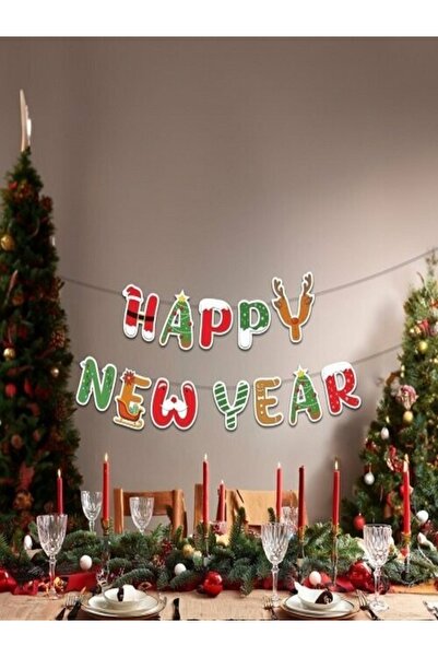 CANSIN لافتة رأس السنة الجديدة سعيدة