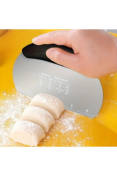 ANI OFİS KIRTASİYE A K Stainless Steel Dough Cutter, Bacon Scraper, Milk Sugar Slicer, Cream Spreader, Spatula